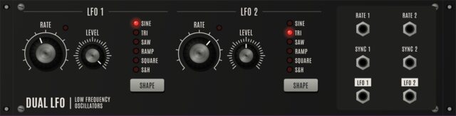 DUAL LFO panel